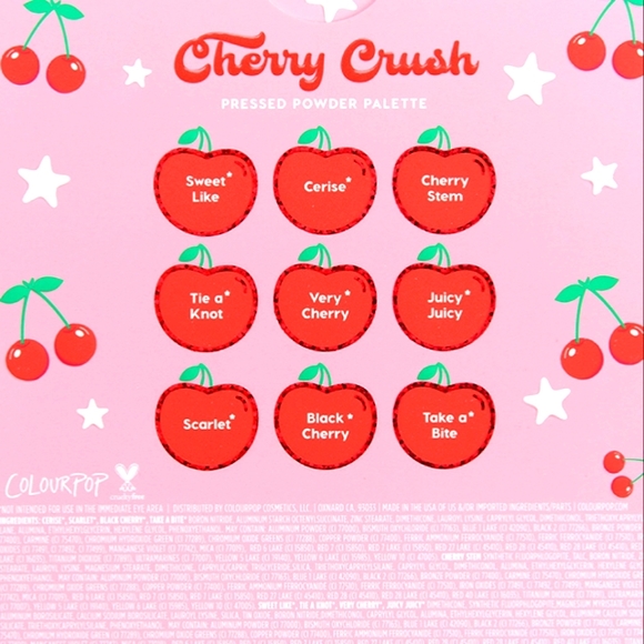 🍒 "Cherry Crush" Pressed Powder Palette / Colourpop - Picture 4 of 4